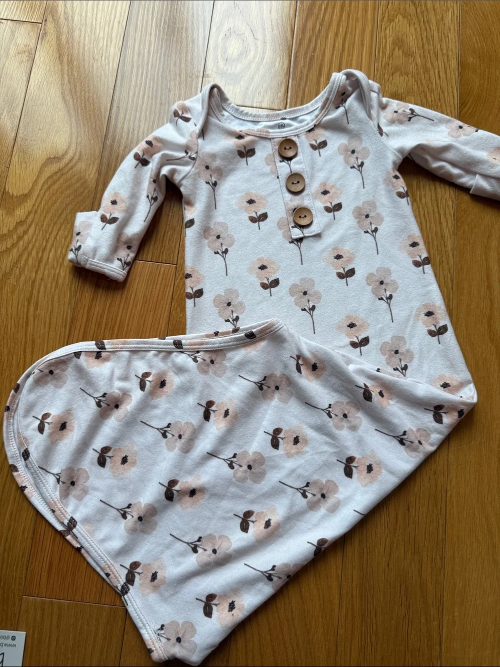 Caden Lane Newborn Gown Floral